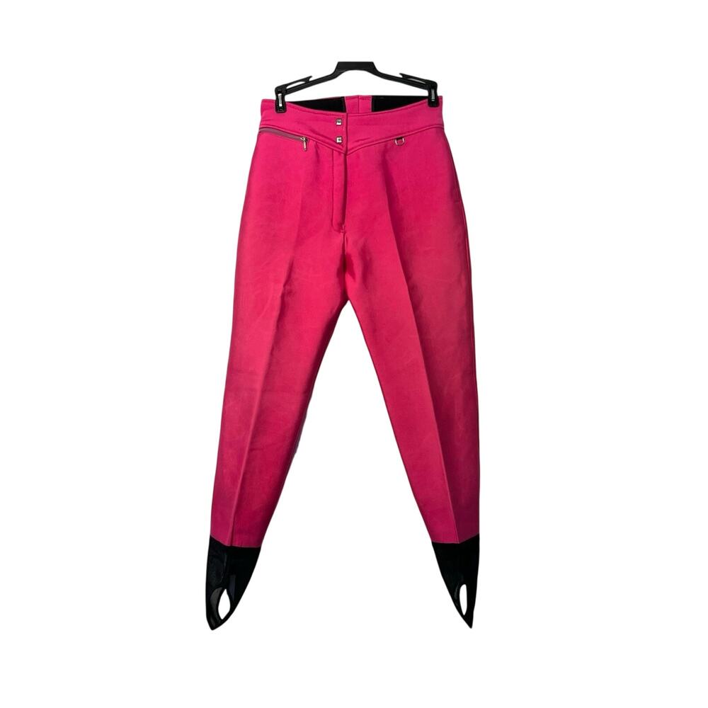 Peregrine Ski Pants Womens Size 10  Pink Stirrup Stretch Wool Blend Vintage 80s